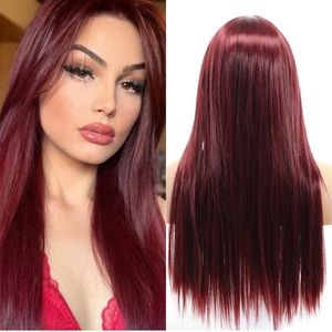 Black Long  Wigs Hair Replacement Wig for Women